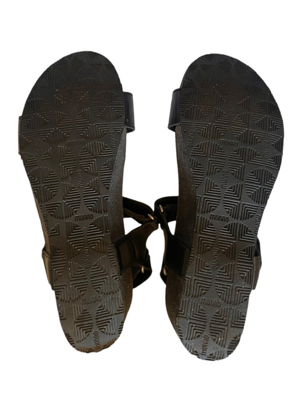 Munro Women's Sinatra Sandals Size 8.5 M Black Wedge Arch Support Cushioned - Picture 13 of 13